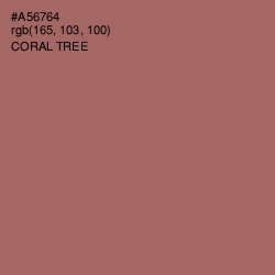 #A56764 - Coral Tree Color Image